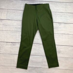 Old Navy sz 6 Pants Cropped Olive Green Elastic Waist Inseam 26.5" New NWT